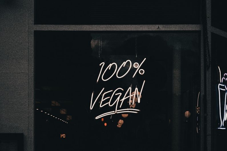 Veganism - black and white happy birthday signage