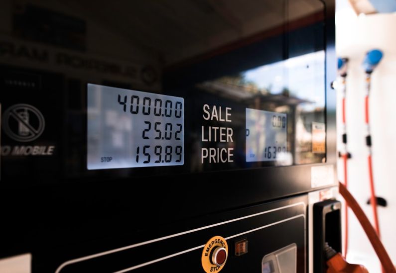 Gas Mileage - black digital device at 2 00