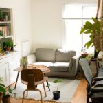 Home Organization Hacks - gray fabric loveseat near brown wooden table