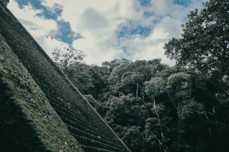 Backpacking South America - concrete stairs near green trees during daytime