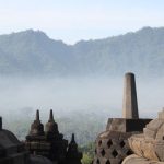 UNESCO Heritage Sites - a view of a mountain range from a temple