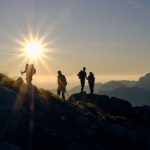 Mountain Hiking - four person on mountain during daytime